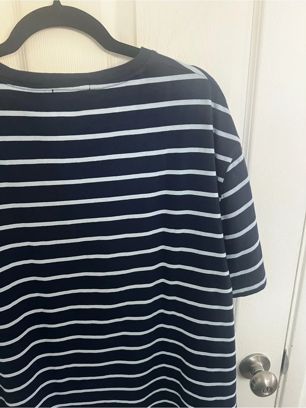 Polo by Ralph Lauren Navy & White Striped Short-Sleeve Tee with Red Pony